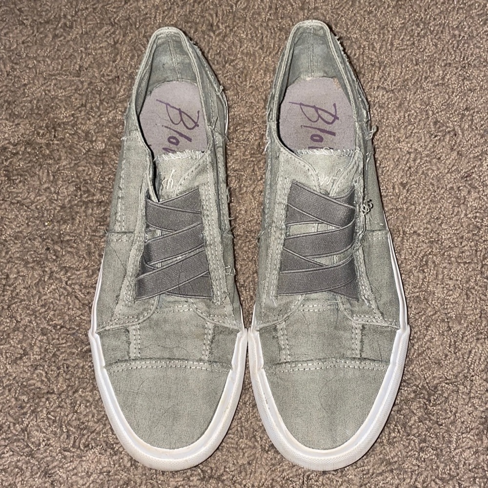 Olive Green Blowfish Slip on Shoes